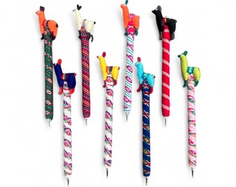 Handmade Alpaca Ballpoint Pen, Acrylic Wrapped Novelty Pen