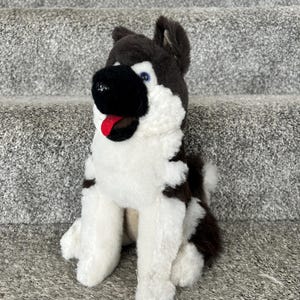 Large Wolf Plush, Husky Stuffy Dogs, Alpaca Stuffed Animal, Unique Dog Lover Gifts, Puppy Stuff Toy, Valentines Gift for Girlfriend, for her