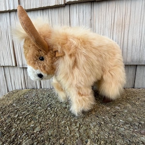 アルパカハイランド牛のぬいぐるみ、100％ベビーアルパカフリースの