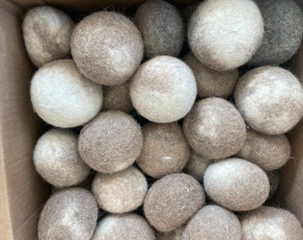 Boules de séchage en alpaga, Boules de séchage en laine bio, Boules de séchage naturelles, Boules de séchage en feutre, Cadeaux lessive, Cadeau de pendaison de crémaillère, Boule de lavage