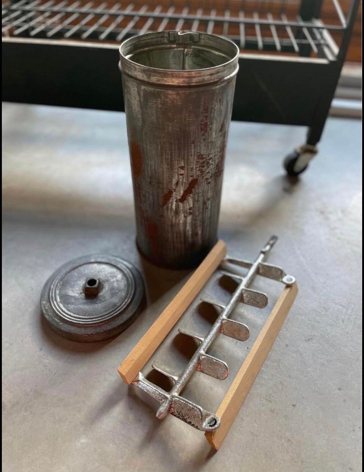 Vintage Aluminum Ice Cream Maker Churner Dasher Paddle Insert Etsy