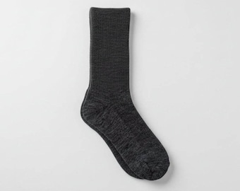Alpaca Wellness Slouch Socks – Diabetic-Friendly, Non-Binding Heathered Gray Blend