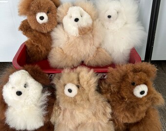 Small Alpaca Teddy Bear, Pocket Teddy Bear, Luxury Teddy Bear, Alpaca Fur Stuffed Animal, Alpaca Fur Teddy, Alpaca Plushie, Handmade Teddy