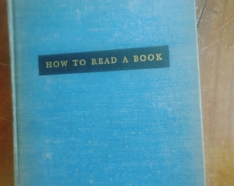 How to Read a Book by Mortimer J. Adler - Etsy