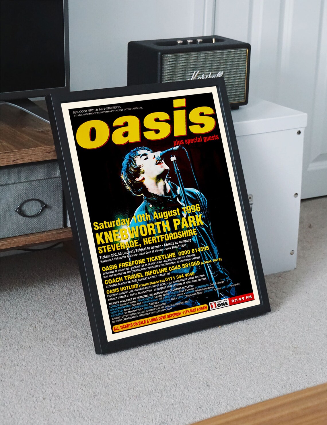OASIS Concert Poster Knebworth Park 1996 A3 size Etsy