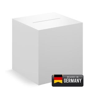 Losbox / Spendenbox Acryl mit abnehmbaren Deckel in Weiß