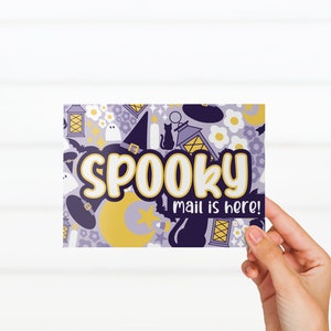 Sabrina Halloween Thank You Note Cards for Resellers and Small Business Owners Trendy Modern Design, Thank You Blank Back Customizable