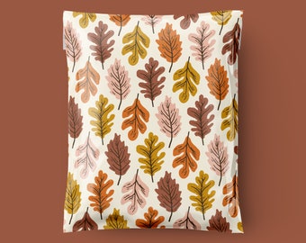 Falling Leaves - 10x13 Poly Mailer Shipping Bags, 3.15mil Thick Shipping Envelopes, Happy Mail, Boho Packaging, Boutique Poly Mailer Bags