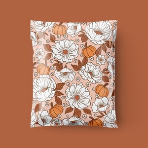 Récolte d'automne - Sacs d'expédition en poly 14,5 x 19, enveloppes d'expédition de 3,15 mil d'épaisseur, Happy Mail, emballage bohème, sacs boutique en poly