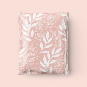 Blossom Beauty 10x13 Poly Mailer 3.15mil thick Shipping Bags, resellers & small business owners, packaging, polymailers, Pink Floral image 1