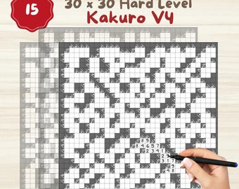 Casse-tête Kakuro : jeux de réflexion mathématiques complexes pour adultes (téléchargement PDF)