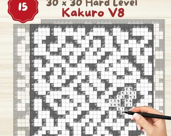 Kakuro Puzzle Book: Hard Math Logic Brain Game (PDF Download)