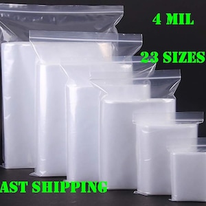 Box of 1,000 3 X 3 Clear Plastic Reclosable Bags for Jewelry and