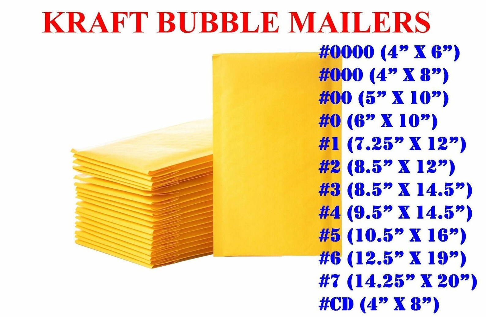 Any Size Kraft Bubble Mailers Shipping Mailing Padded Etsy