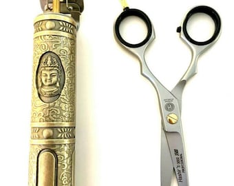 Ultimate Barber Hair Styling Buddha Design Grooming Tool GERMAN Barber Hair Shears HASHIR USA