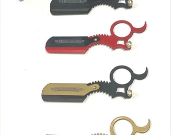 Professionelle Finger Ring Style Barber Haar Rasiermesser + 10 Klingen