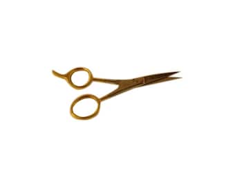 Barber Hair Cutting Scissors 4.5″ Gold Ice Tempered
