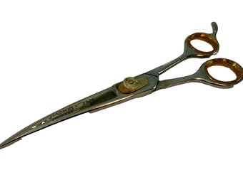 8&quot; Professional German STAINLESS Dog Pet CURVED Grooming Shears Scissors NEW