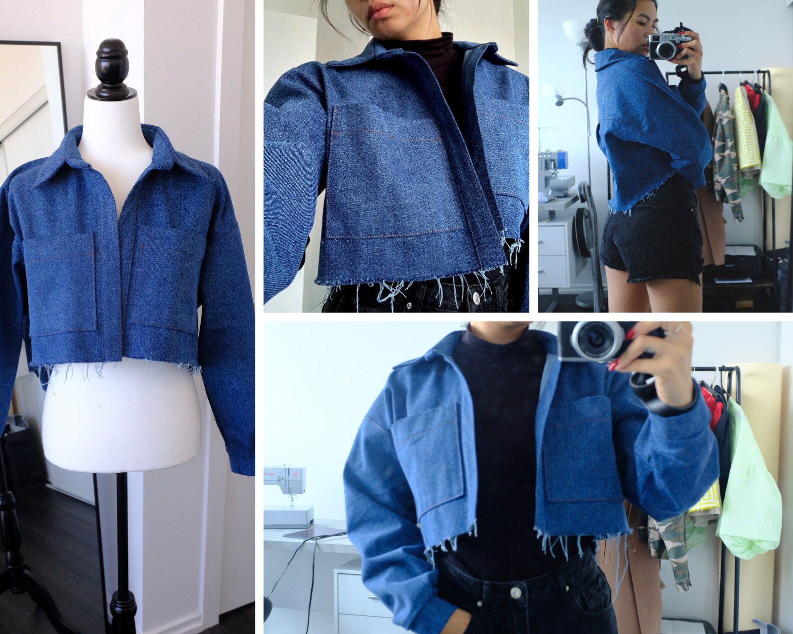 Digital PDF Sewing Pattern Denim Jacket Jean Jacket Etsy