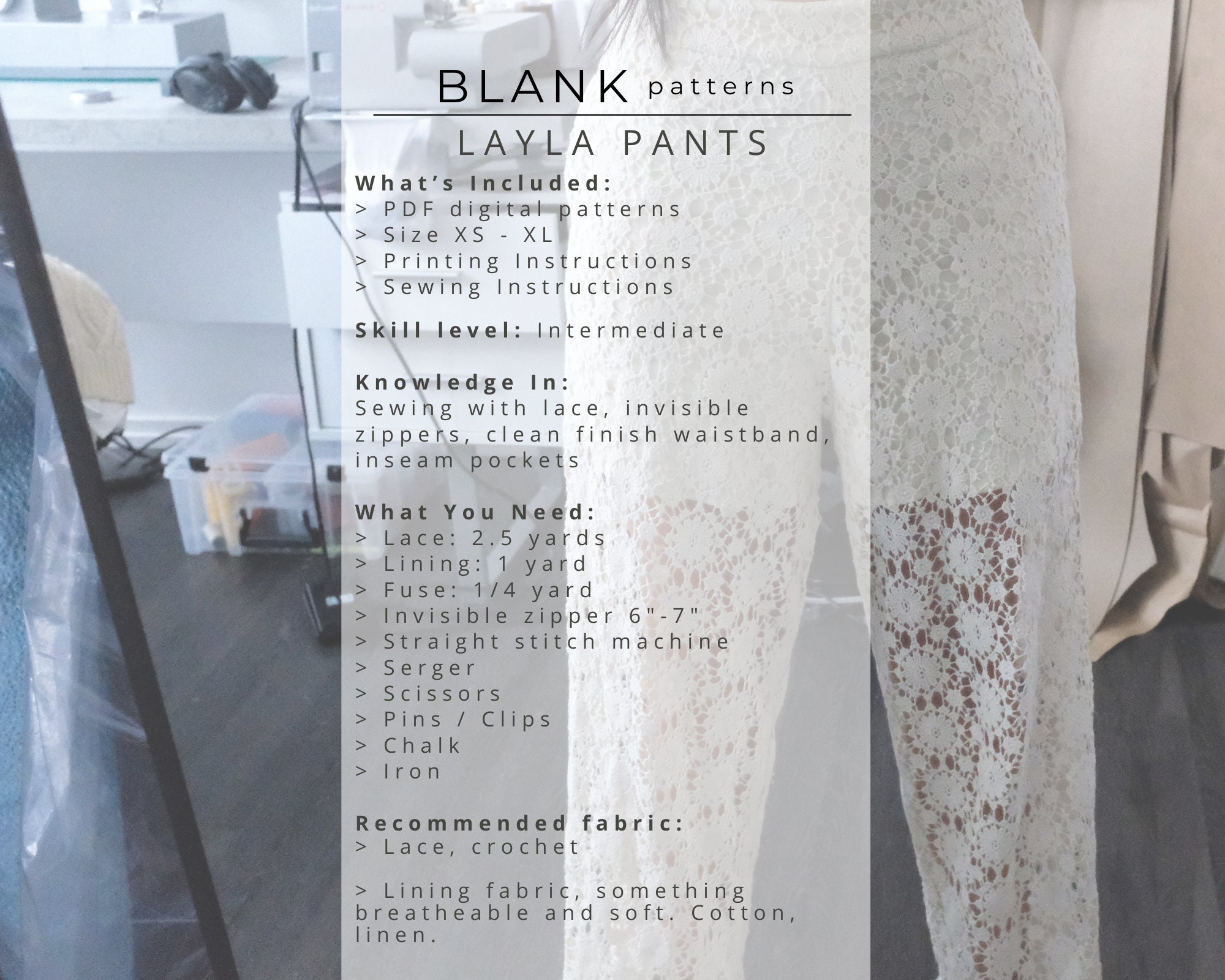 【未開封】Eaphi / PATTERN LACE EASY PANTS 0400020053668_BLACK_A1?wid=830