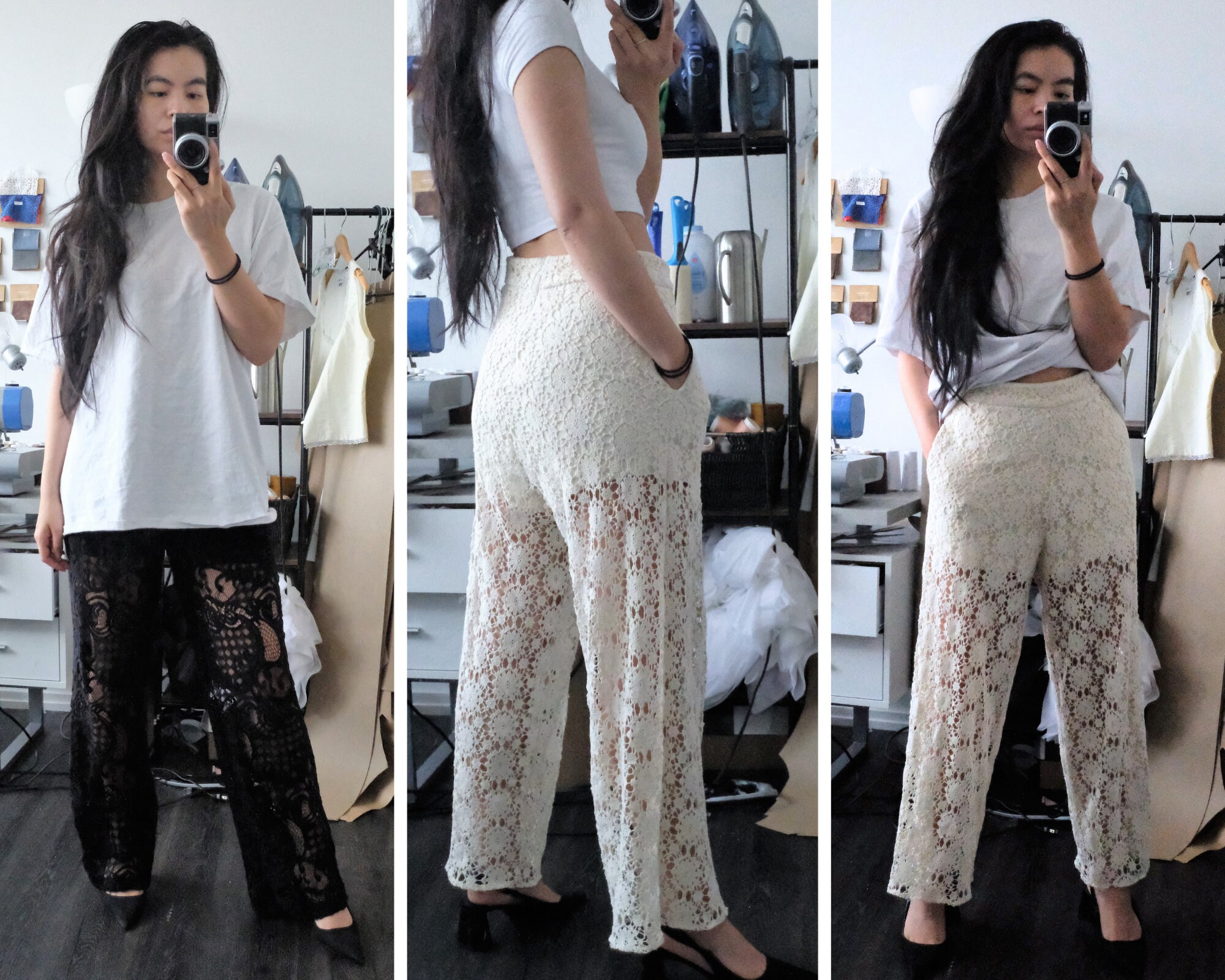 パンツ Eaphi PATTERN LACE EASY PANTS パンツ Eaphi PATTERN LACE EASY PANTS LACE EASY PANTS – calif