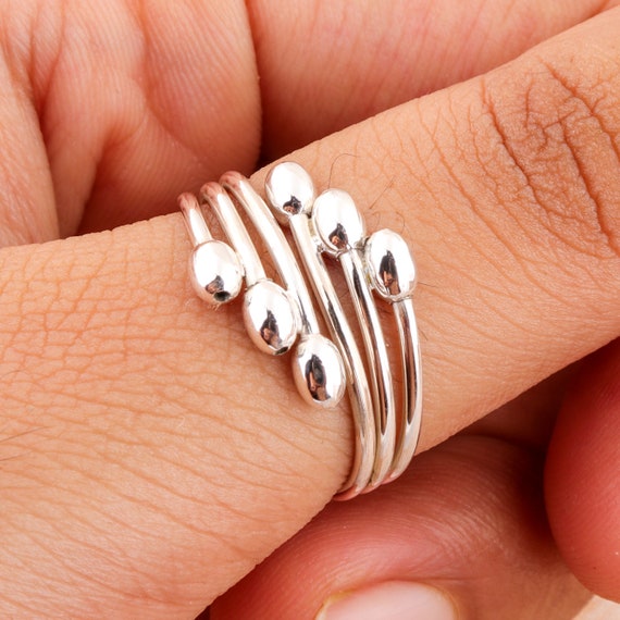 Handmade Wraparound Silver Wire Ring Sterling Silver Ring Statement Ring  Silver Wide Wrap Ring Multi Layer Handmade Jewelry Silver Wire Ring 