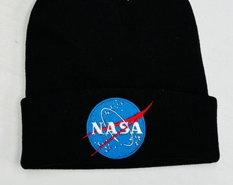 Embroidered Nasa Beanie Hat Space Galaxy Beanie Hat Universe Hat Astronaut Clothing