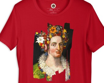 Arcimboldo Flora Unisex T-Shirt | Art History Gift | Classic Old Painting | Renaissance | Vintage Aesthetic Famous Classical Art