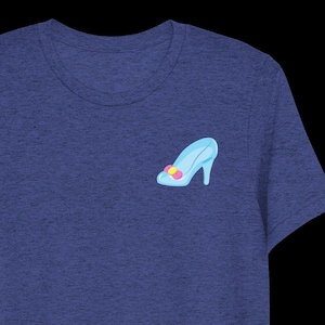 Cinderella Glass Slipper Unisex Tri Blend Tee; running Disney costume; couples costume; Disney adult; theme park attire; comfortable