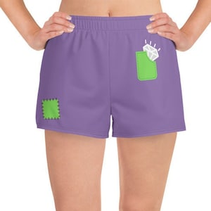 Dopey Dwarf Miner Women's Athletic Shorts; running Disney costume; vacation clothes; Dopey Challenge; theme park attire; couples costume