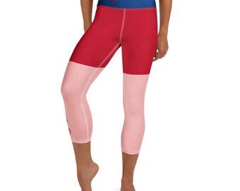Mulan kinesiska krigare yoga caprileggings för kvinnor