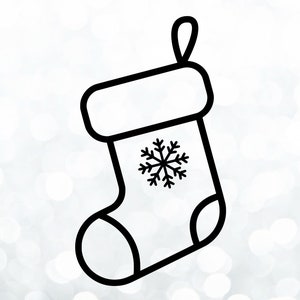 Christmas Stocking Svg Png / cricut / silhouette / digital files / instant download
