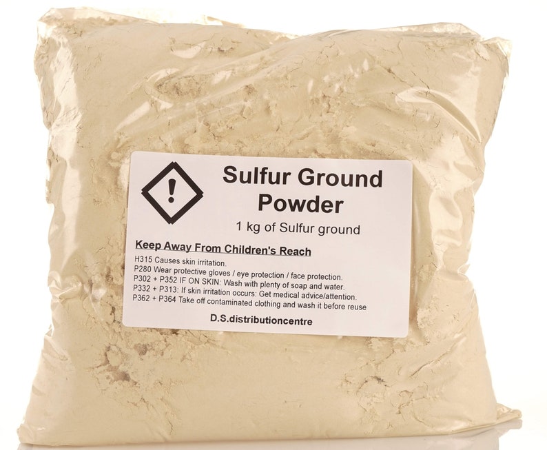 Sulphur Powder Sulfur Natural Powder 100g 1.8kg Etsy UK