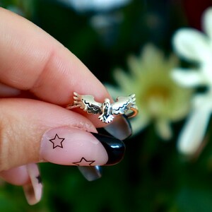 Zierlicher Adler Ring aus 925 Sterling Silber Bild 5