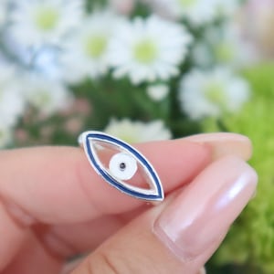 Eye ring, Evil Eye Ring, Nazar ring, Silver blue evil eye, Protection ring, Positive energy, evil eye ring, unisex jewelry, men silver rings
