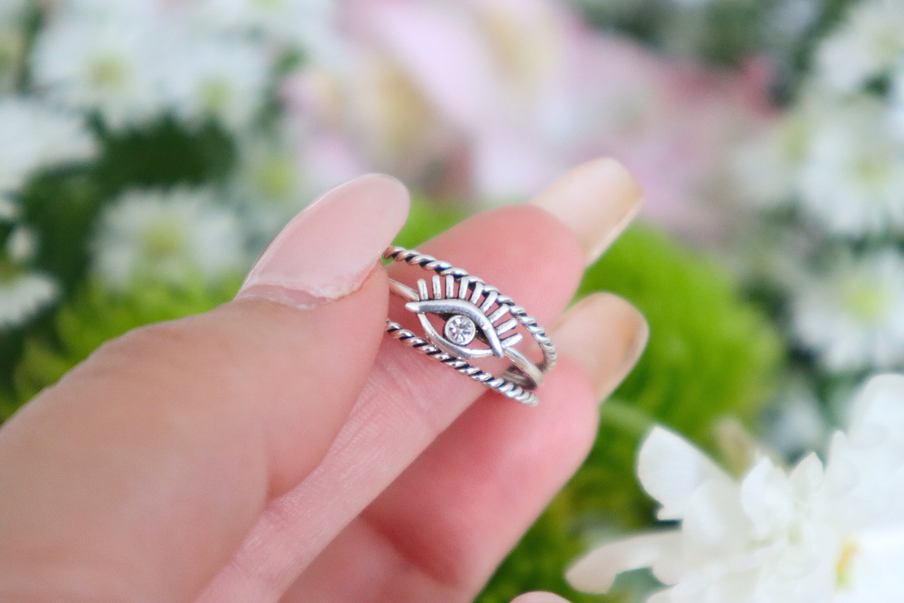 指輪・リング Lilac Zircon Three-dimensional Pentagram Ring LILAC Zircon Three -dimensional Pentagram Ring --cfierce