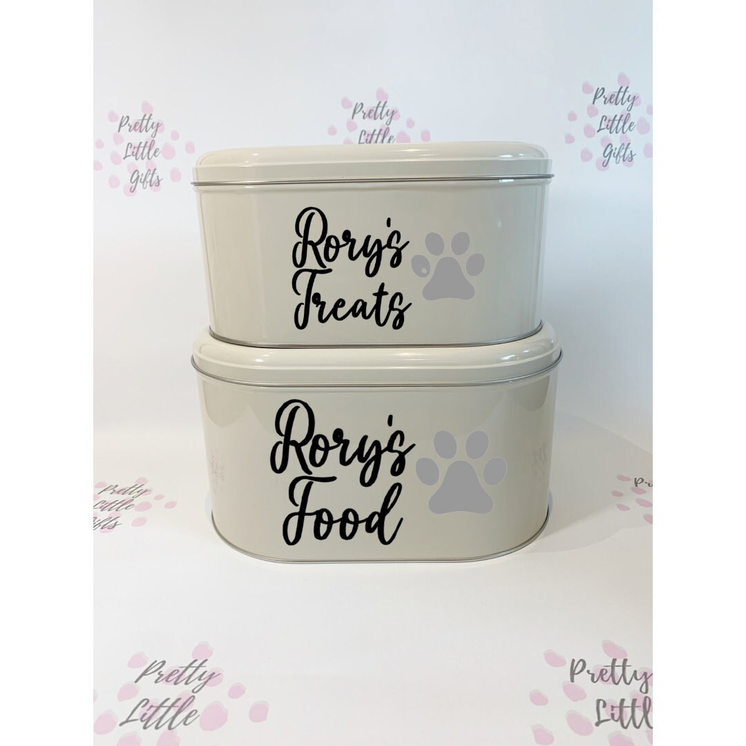 Personalised Dog Treats Storage Dog Food Storage Tin Etsy