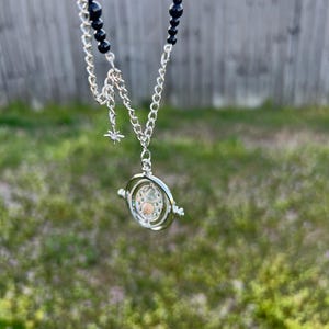 Ateez zandloperketting, Ateez-concertaccessoire, chromer, kpop-sieraden, gelaagde ketting