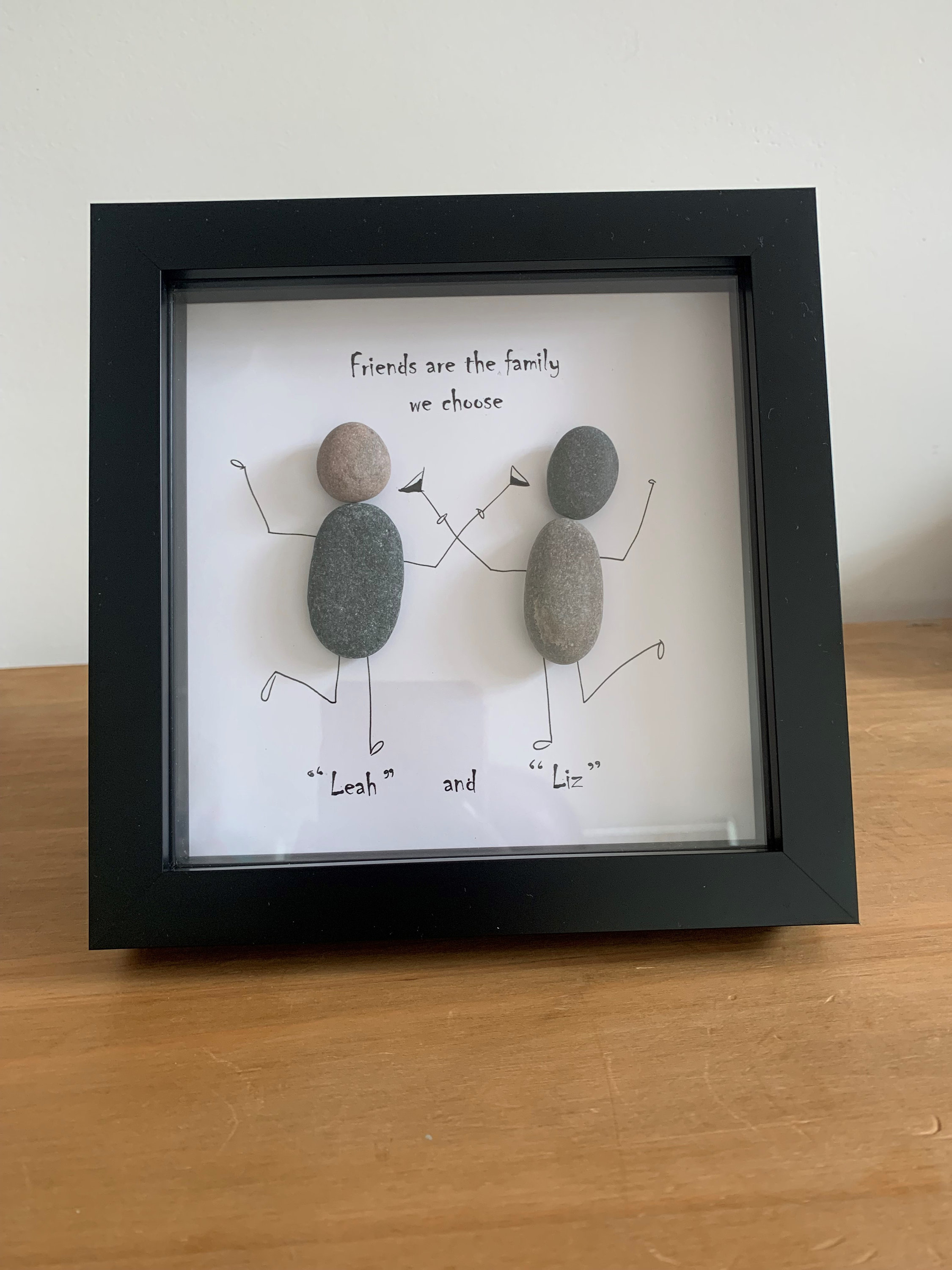 Best Friends Pebble Art Friends Are the Family We Choose Etsy UK