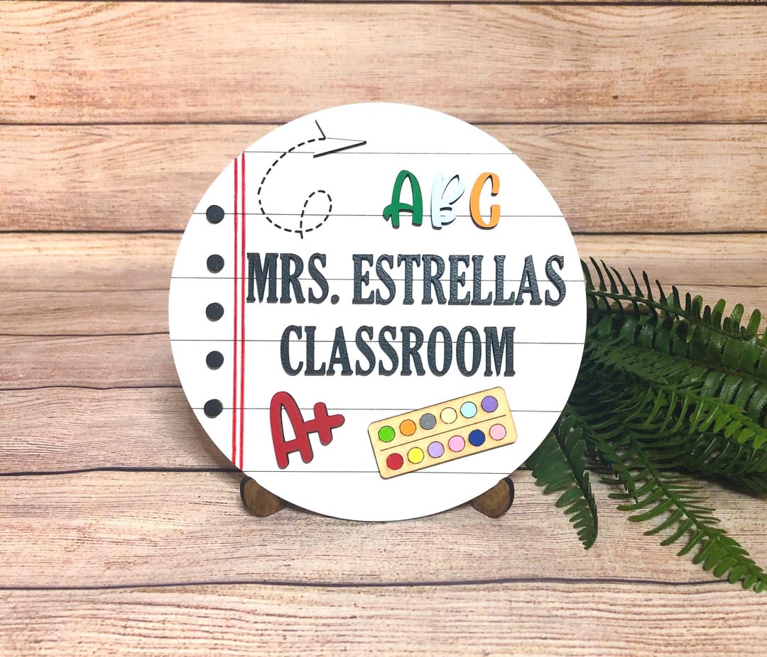 Personalized Teacher Sign, Teacher Gift, Teacher Desk Sign - Etsy