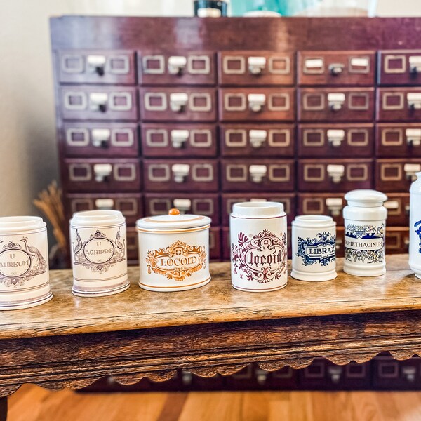 Dutch Vintage Delfts Apothecary Jars
