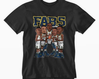 fab five michigan t shirt