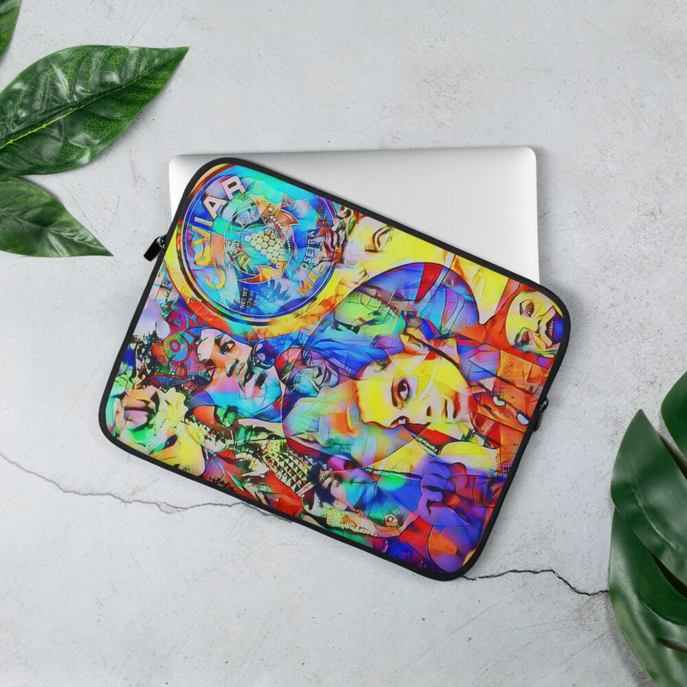 Funky Cool Laptop Sleeve with 80's Music Art Etsy