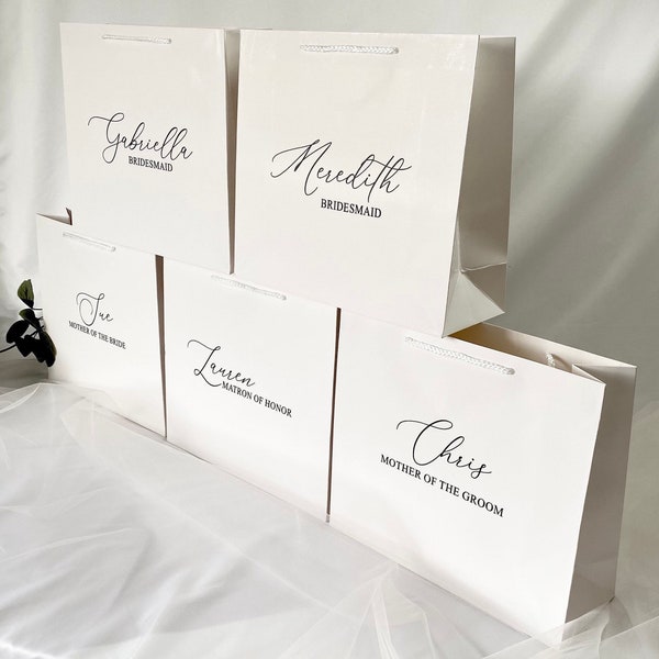 personalized luxury gift bags for bridesmaids groomsmen bachelorette parties bridal party gifts thank you baby bridal shower