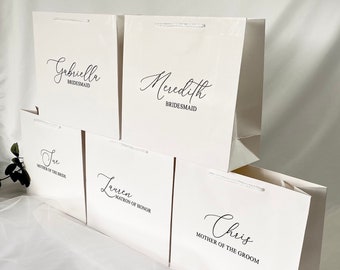 personalized luxury gift bags for bridesmaids groomsmen bachelorette parties bridal party gifts thank you baby bridal shower