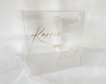acrylic card box for modern wedding, baby shower card box, cards and gifts table, cards and wishes box, modern wedding decor, acrylic box