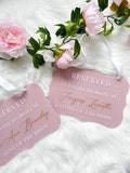 Reserved in loving memory wedding sign, reserved seat sign, this seat is reserved memorial sign, memorial hanging chair sign for wedding product logo