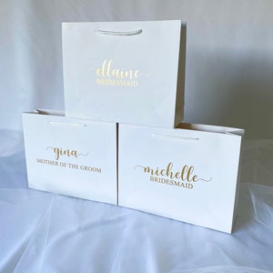 personalized luxury gift bags for bridesmaids groomsmen bachelorette parties bridal party gifts thank you baby bridal shower