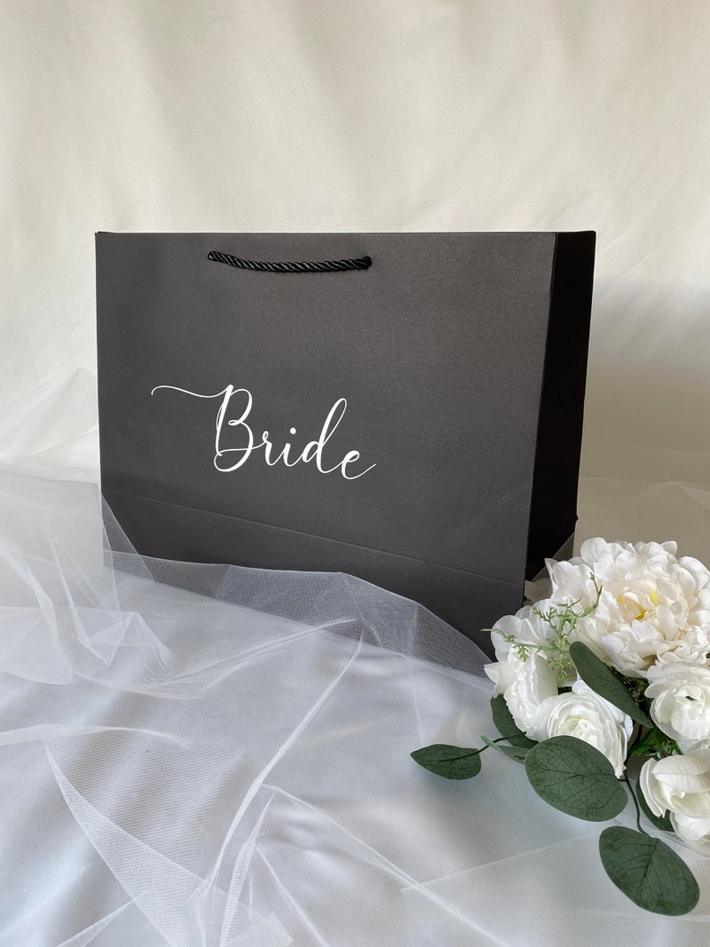 personalized luxury gift bags for bridesmaids groomsmen bachelorette parties bridal party gifts thank you baby bridal shower image 3