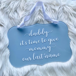 Here comes the bride wedding sign for ring bearer, ring bearer sign, bride entrance sign, acrylic wedding decor, flower girl, bridal party